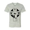 White Marble Unisex Jersey Short-Sleeve V-Neck T-Shirt Thumbnail