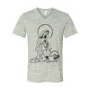 White Marble Unisex Jersey Short-Sleeve V-Neck T-Shirt Thumbnail