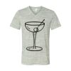 White Marble Unisex Jersey Short-Sleeve V-Neck T-Shirt Thumbnail