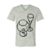 White Marble Unisex Jersey Short-Sleeve V-Neck T-Shirt Thumbnail