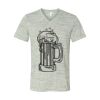 White Marble Unisex Jersey Short-Sleeve V-Neck T-Shirt Thumbnail