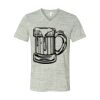 White Marble Unisex Jersey Short-Sleeve V-Neck T-Shirt Thumbnail