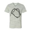 White Marble Unisex Jersey Short-Sleeve V-Neck T-Shirt Thumbnail