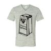 White Marble Unisex Jersey Short-Sleeve V-Neck T-Shirt Thumbnail