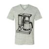 White Marble Unisex Jersey Short-Sleeve V-Neck T-Shirt Thumbnail