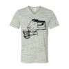 White Marble Unisex Jersey Short-Sleeve V-Neck T-Shirt Thumbnail