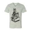 White Marble Unisex Jersey Short-Sleeve V-Neck T-Shirt Thumbnail