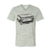 White Marble Unisex Jersey Short-Sleeve V-Neck T-Shirt Thumbnail