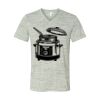 White Marble Unisex Jersey Short-Sleeve V-Neck T-Shirt Thumbnail