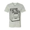 White Marble Unisex Jersey Short-Sleeve V-Neck T-Shirt Thumbnail