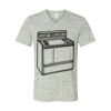 White Marble Unisex Jersey Short-Sleeve V-Neck T-Shirt Thumbnail