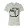 White Marble Unisex Jersey Short-Sleeve V-Neck T-Shirt Thumbnail