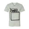 White Marble Unisex Jersey Short-Sleeve V-Neck T-Shirt Thumbnail