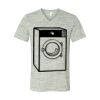 White Marble Unisex Jersey Short-Sleeve V-Neck T-Shirt Thumbnail