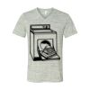 White Marble Unisex Jersey Short-Sleeve V-Neck T-Shirt Thumbnail