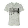 White Marble Unisex Jersey Short-Sleeve V-Neck T-Shirt Thumbnail