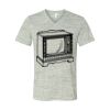 White Marble Unisex Jersey Short-Sleeve V-Neck T-Shirt Thumbnail