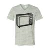 White Marble Unisex Jersey Short-Sleeve V-Neck T-Shirt Thumbnail