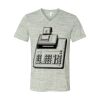 White Marble Unisex Jersey Short-Sleeve V-Neck T-Shirt Thumbnail