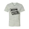 White Marble Unisex Jersey Short-Sleeve V-Neck T-Shirt Thumbnail