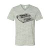 White Marble Unisex Jersey Short-Sleeve V-Neck T-Shirt Thumbnail