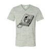 White Marble Unisex Jersey Short-Sleeve V-Neck T-Shirt Thumbnail