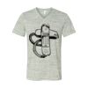 White Marble Unisex Jersey Short-Sleeve V-Neck T-Shirt Thumbnail