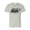 White Marble Unisex Jersey Short-Sleeve V-Neck T-Shirt Thumbnail