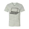 White Marble Unisex Jersey Short-Sleeve V-Neck T-Shirt Thumbnail