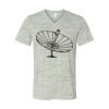 White Marble Unisex Jersey Short-Sleeve V-Neck T-Shirt Thumbnail