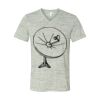 White Marble Unisex Jersey Short-Sleeve V-Neck T-Shirt Thumbnail