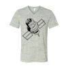 White Marble Unisex Jersey Short-Sleeve V-Neck T-Shirt Thumbnail