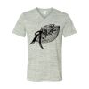 White Marble Unisex Jersey Short-Sleeve V-Neck T-Shirt Thumbnail