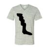 White Marble Unisex Jersey Short-Sleeve V-Neck T-Shirt Thumbnail