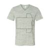 White Marble Unisex Jersey Short-Sleeve V-Neck T-Shirt Thumbnail