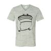 White Marble Unisex Jersey Short-Sleeve V-Neck T-Shirt Thumbnail