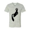 White Marble Unisex Jersey Short-Sleeve V-Neck T-Shirt Thumbnail