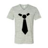 White Marble Unisex Jersey Short-Sleeve V-Neck T-Shirt Thumbnail
