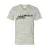 White Marble Unisex Jersey Short-Sleeve V-Neck T-Shirt Thumbnail