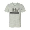 White Marble Unisex Jersey Short-Sleeve V-Neck T-Shirt Thumbnail