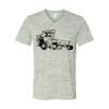 White Marble Unisex Jersey Short-Sleeve V-Neck T-Shirt Thumbnail