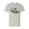 White Marble Unisex Jersey Short-Sleeve V-Neck T-Shirt Thumbnail