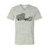 White Marble Unisex Jersey Short-Sleeve V-Neck T-Shirt Thumbnail