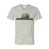 White Marble Unisex Jersey Short-Sleeve V-Neck T-Shirt Thumbnail