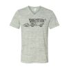 White Marble Unisex Jersey Short-Sleeve V-Neck T-Shirt Thumbnail