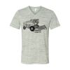 White Marble Unisex Jersey Short-Sleeve V-Neck T-Shirt Thumbnail