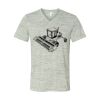 White Marble Unisex Jersey Short-Sleeve V-Neck T-Shirt Thumbnail