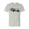 White Marble Unisex Jersey Short-Sleeve V-Neck T-Shirt Thumbnail