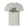 White Marble Unisex Jersey Short-Sleeve V-Neck T-Shirt Thumbnail