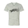 White Marble Unisex Jersey Short-Sleeve V-Neck T-Shirt Thumbnail
